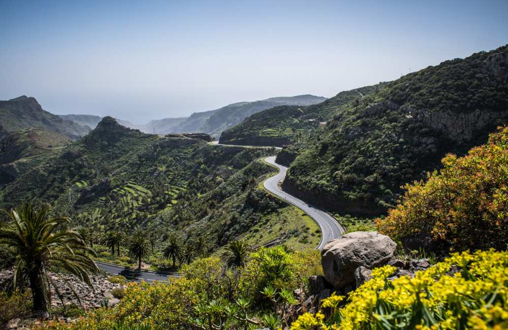 Autoweg in Gran Canaria voor excursie