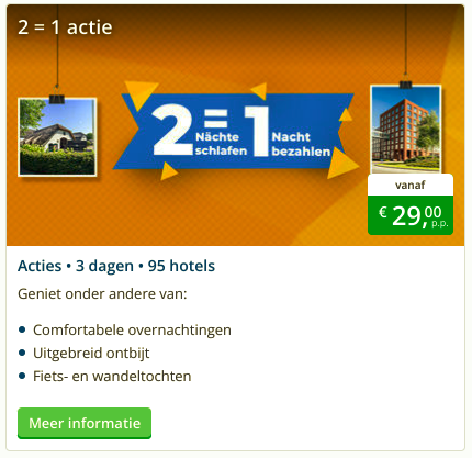 fletcher hotels aanbiedingen 2e nacht gratis