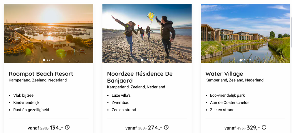 Roompot Zeeland aanbiedingen