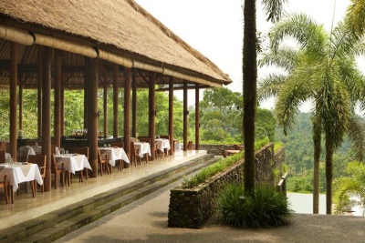 Het restaurant van Alila Ubud