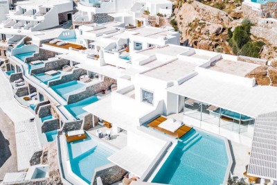 Kleinschalig hotel op Mykonos