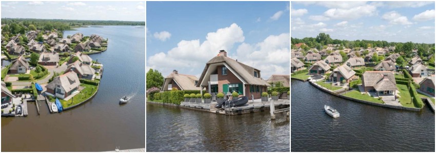 huisje huren in Giethoorn met boot