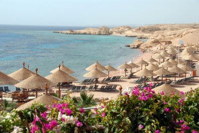 Het strand van Egypte
