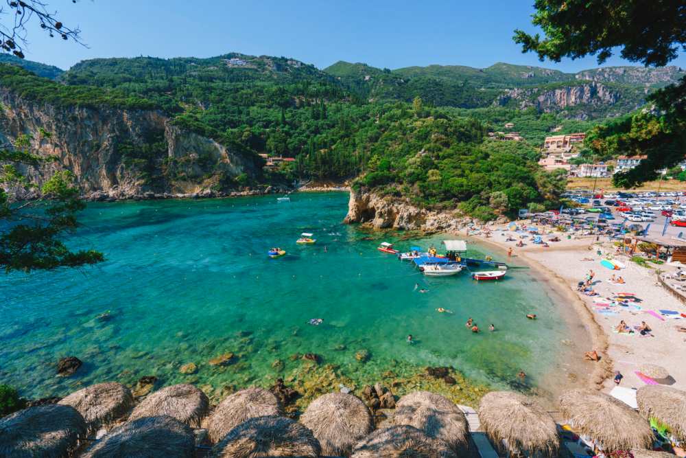 mooiste stranden corfu paleokastritsa