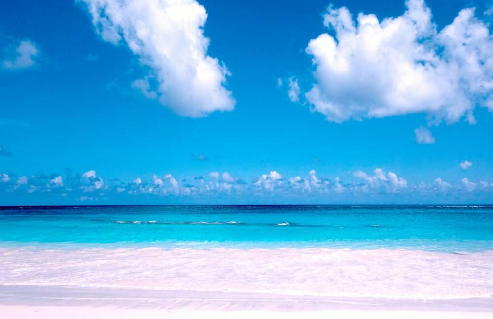 roze strand op bermuda