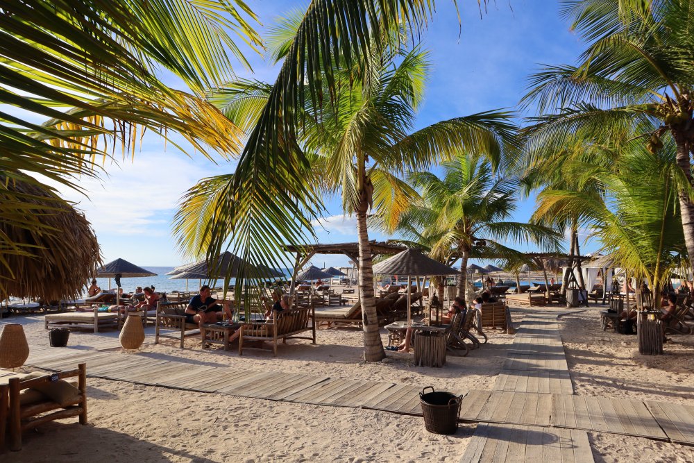 Strandtenten op Bonaire