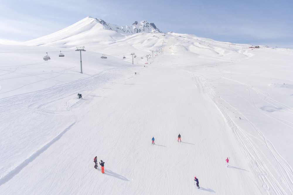 Wintersport ski maart april