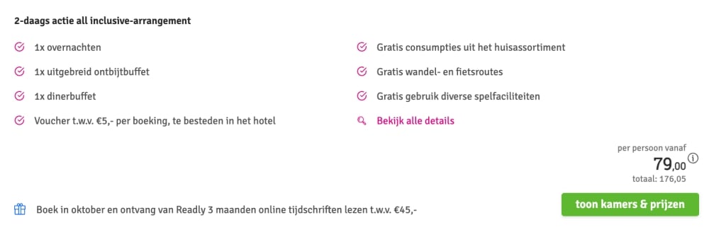 bonte wever aanbieding