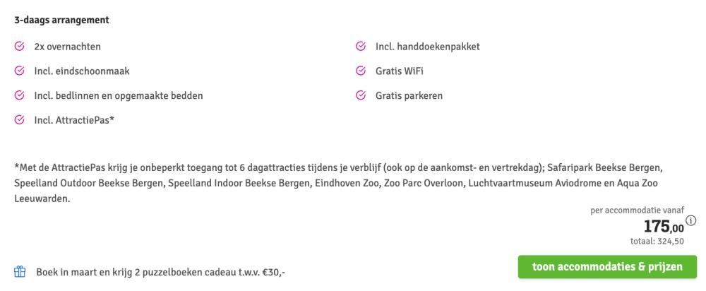 Safari Resort Beekse Bergen aanbieding