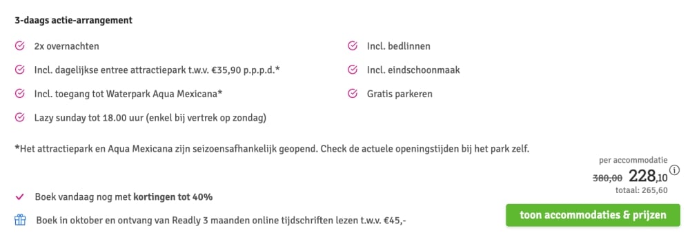 slagharen aanbieding