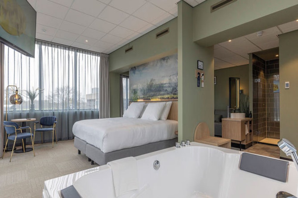 fletcher hotel met bubbelbad op kamer