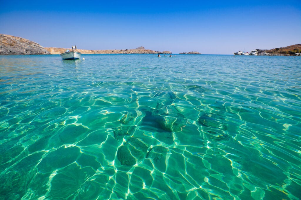 Rhodos zee helder
