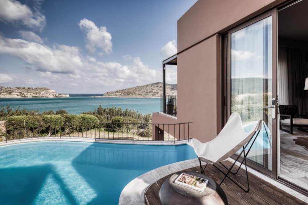 Hotel op Kreta met prive zwembad met uitzicht