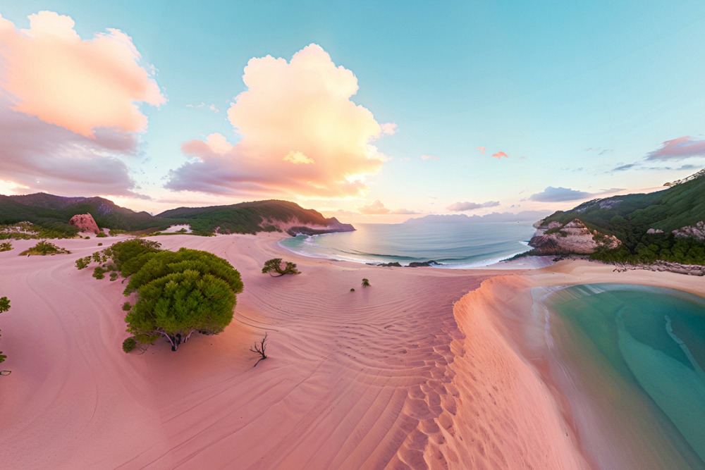 roze strand