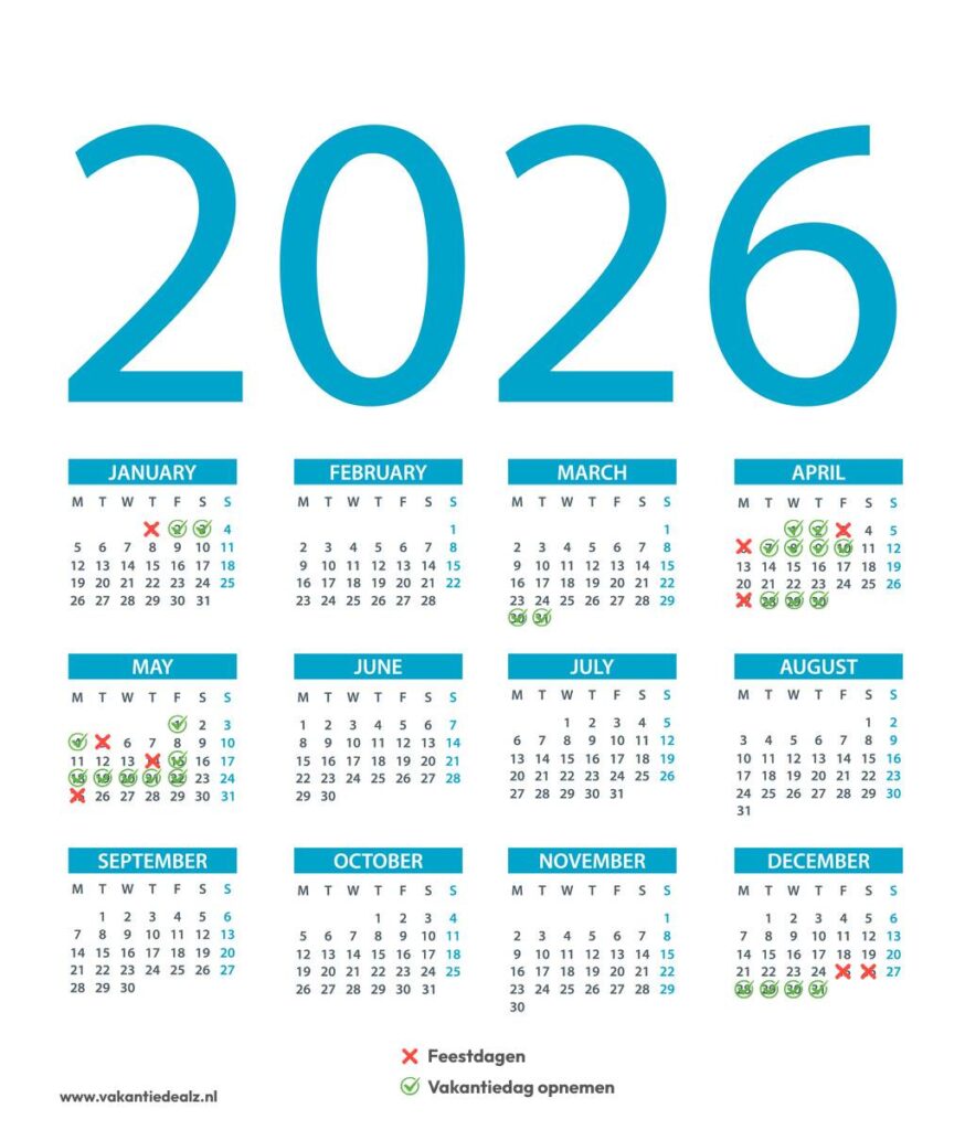 slim vakantiedagen opnemen 2026