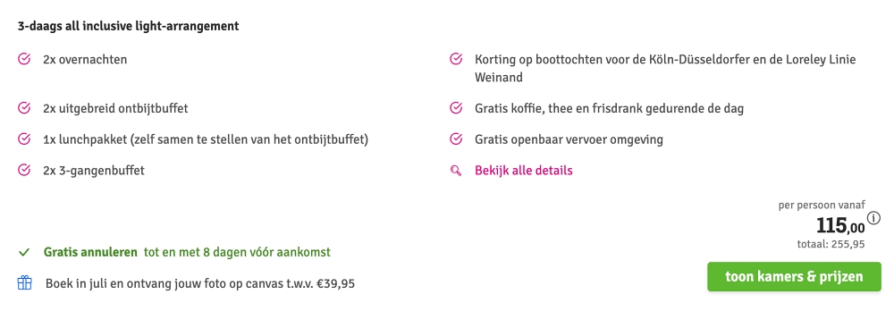 besttime Hotel Boppard aanbieding
