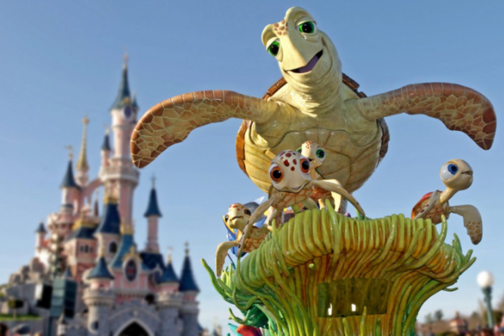 met de bus naar euro disney Parijs