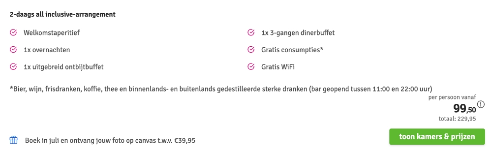 Hotel Du Commerce Oostburg aanbieding