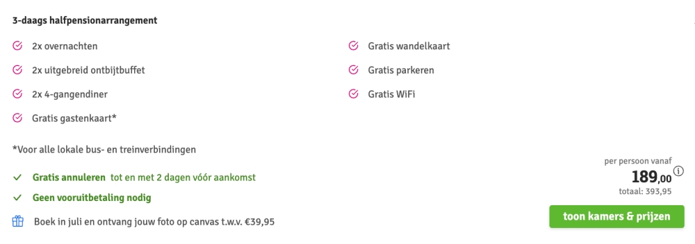 Hotel Traube aanbieding
