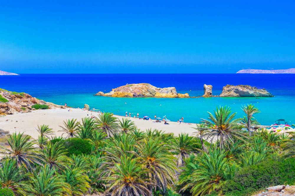 Kreta of Rhodos strand