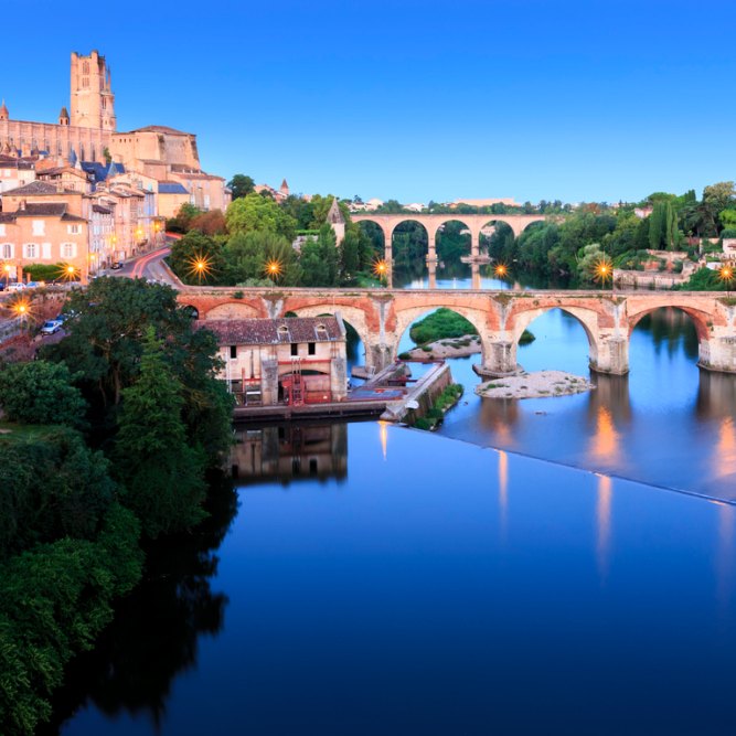 Frankrijk-Albi-brug-water