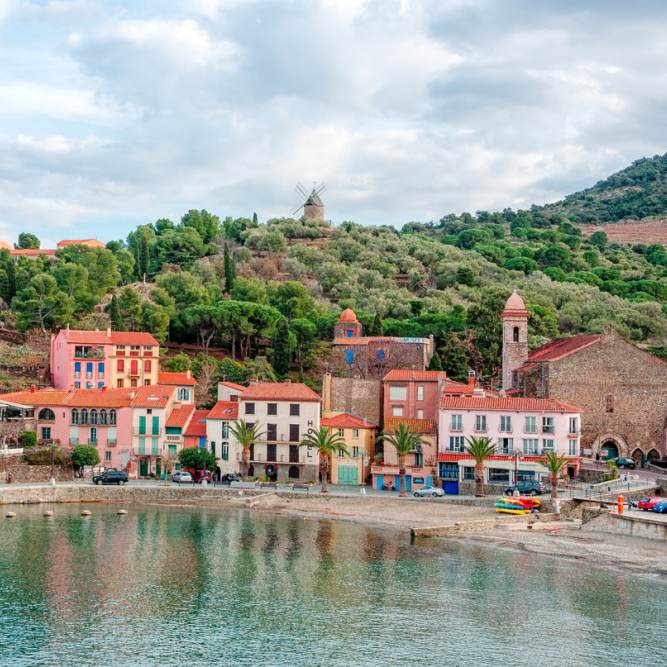 Frankrijk-Collioure-kust