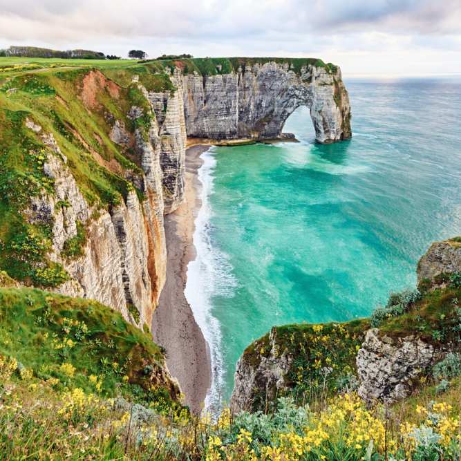 Frankrijk-normandie-etretat-kust