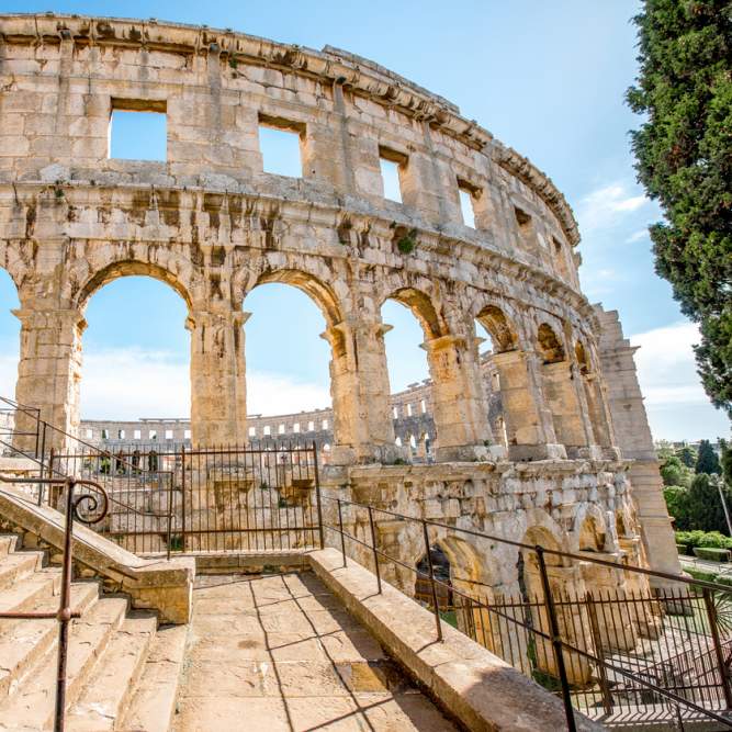 Kroatie-Pula-amfitheater