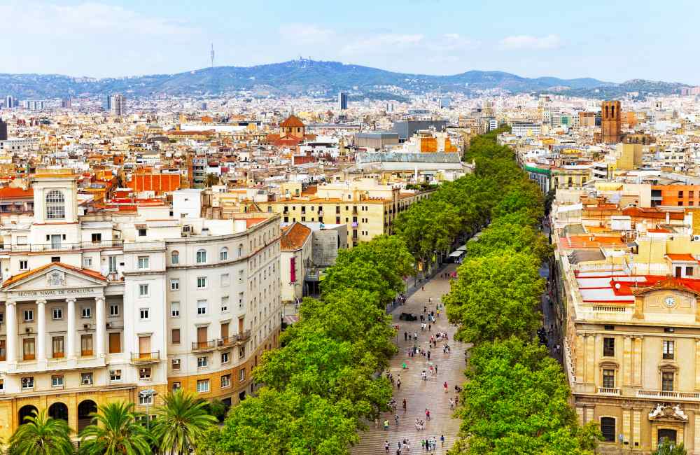 Spanje-Barcelona-La-Ramblas La Rambla