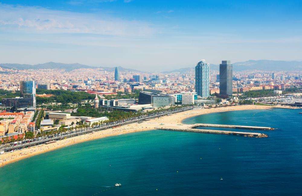 Spanje-Barcelona-strand