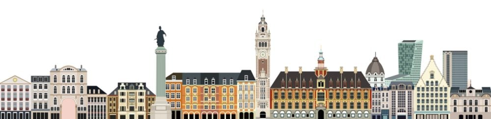 Getekende-Stad-Lille-Rijsel