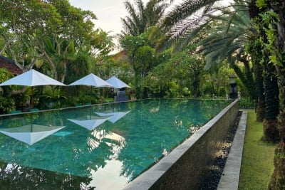 Het prachtige Puri Santrian hotel op Bali