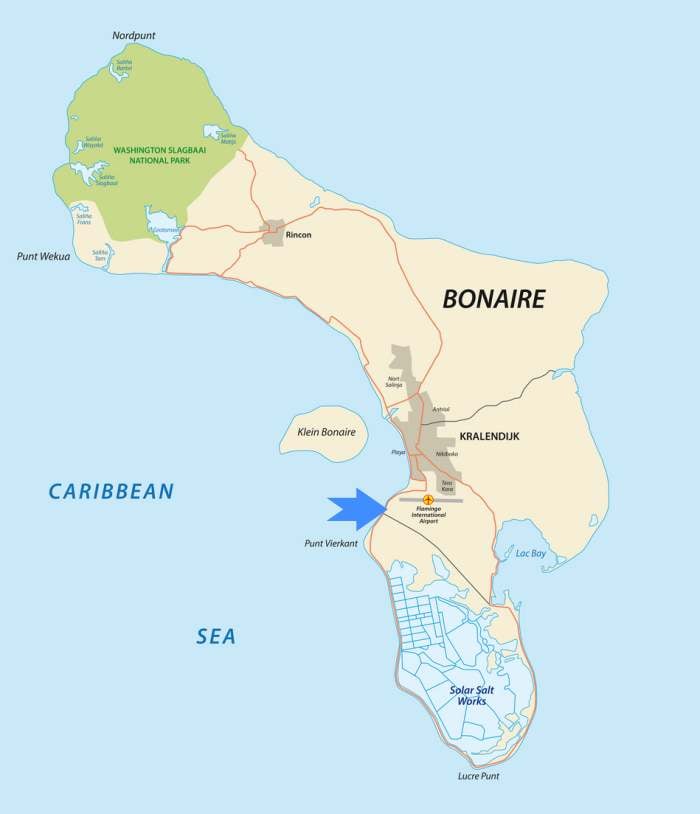 Ligging Bloozz Resort Bonaire