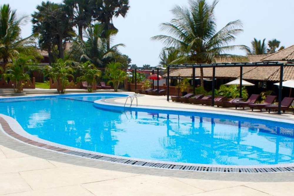 Hotel aan het strand Gambia